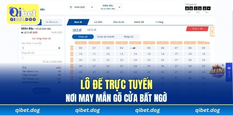 Lô đề trực tuyến, nơi may mắn gõ cửa bất ngờ